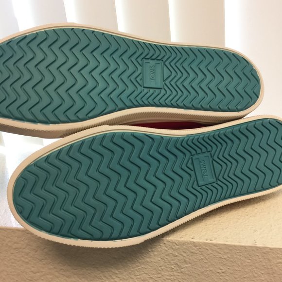 Toms - Travel Lite Low Poinsettia Canvas RED in Womens 8.5- SH294 - Picture 10 of 11